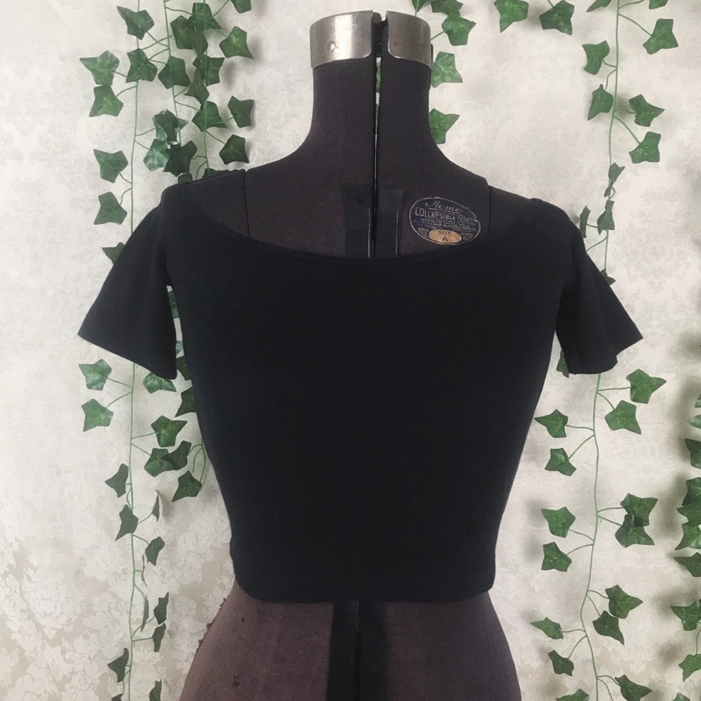 American Apparel off the shoulder basic tee